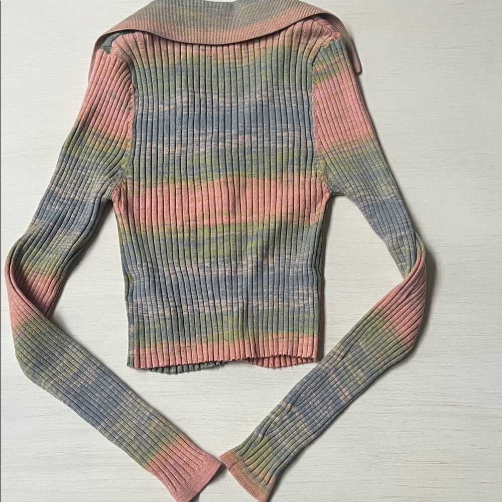 Urban Outfitters Pastel Ribbed Cardigan - Picture 3 of 3